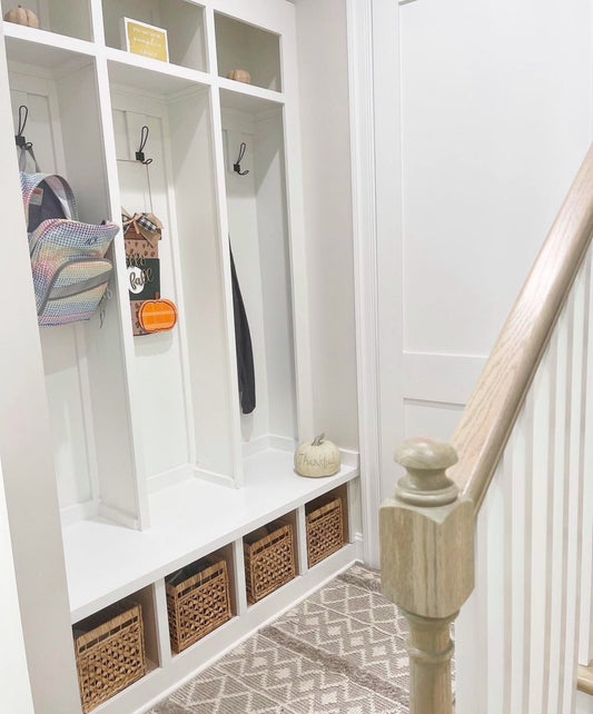 Entry Way Shelving | Built-In Unit W/Storage