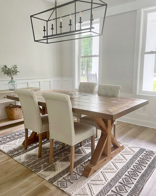Custom Built Farmhouse Dining/Kitchen Table - Cedar